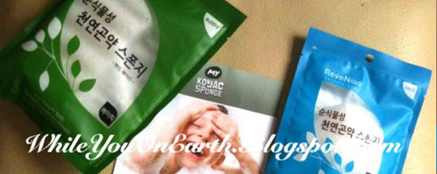 The sponges by @MyKonjac is here at my home