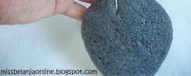 Konjac Sponge~ Water Drop Bamboo Charcoal Facial by Natasha